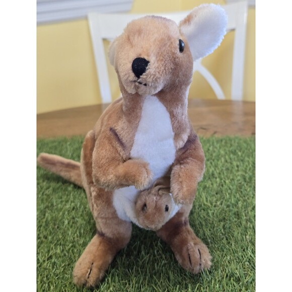 Vintage 1975 Dakin Kangaroo Baby Joey Plush 12" Stuffed Animal Figure - Picture 4 of 11